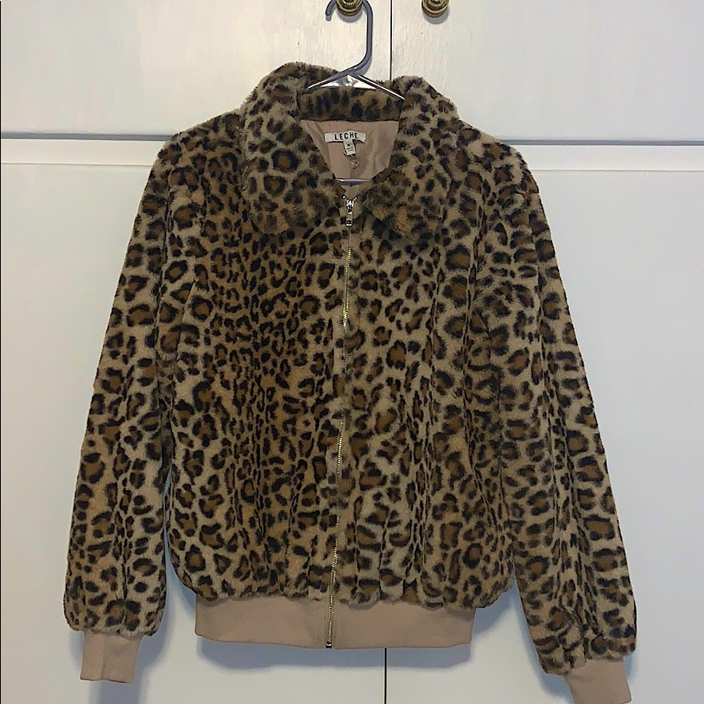 Cheetah Print Bomber Jacket!
